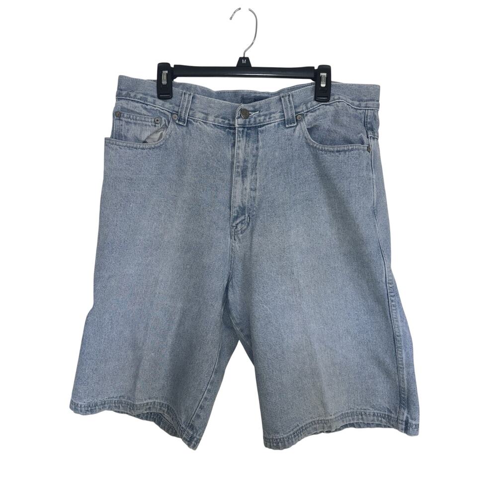 Vtg 90s LaCoste Light Wash Denim Shorts Men’s 38 Baggy Relaxed Fit Jorts